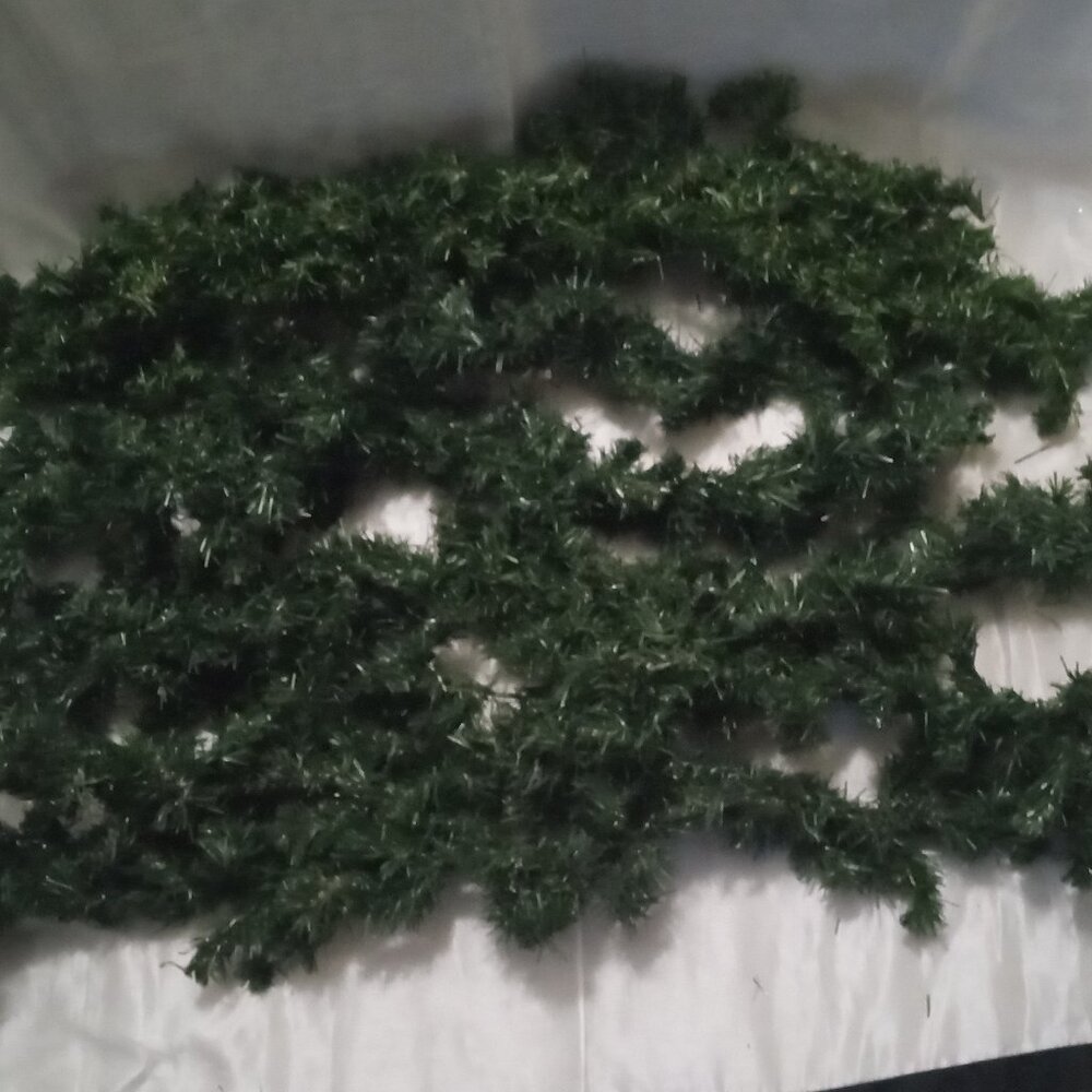 4 Green garland about 3ft 12" & 6" Christmas in July decoration event